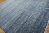 10' x14'  Blue Gray Color Hand Knotted Persian Wool and Silk Modern & Contemporary Oriental Area Rug